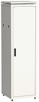 ITK Шкаф сетевой напольный 19" LINEA N 42U 600х600мм металлическая передняя дверь серый | код LN35-42U66-M | IEK